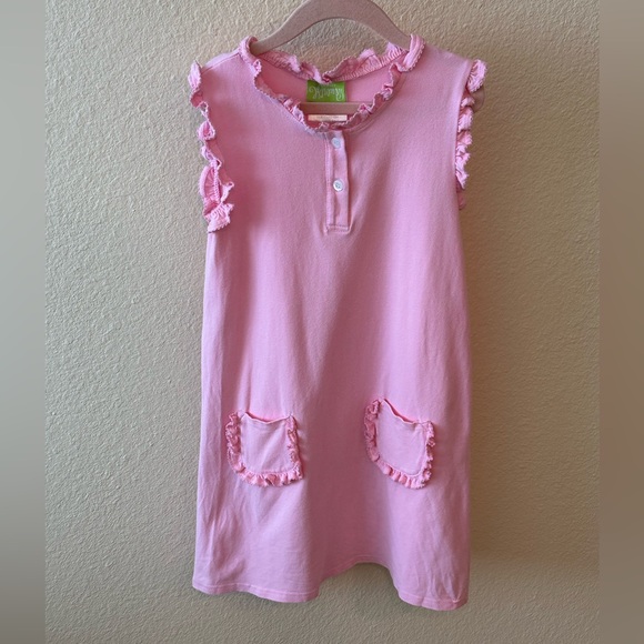 Classic Whimsy Pink Ruffle Dress - Picture 4 of 6